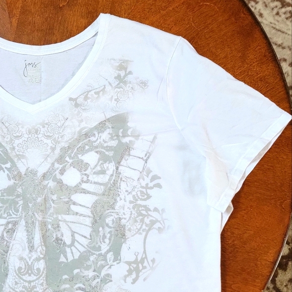 Just My Size Tops - Sparkle Butterfly Tee Size 4X